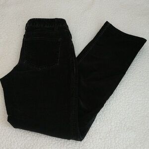 J.Jill Black Slim Leg Corduroy Jeans Size 4